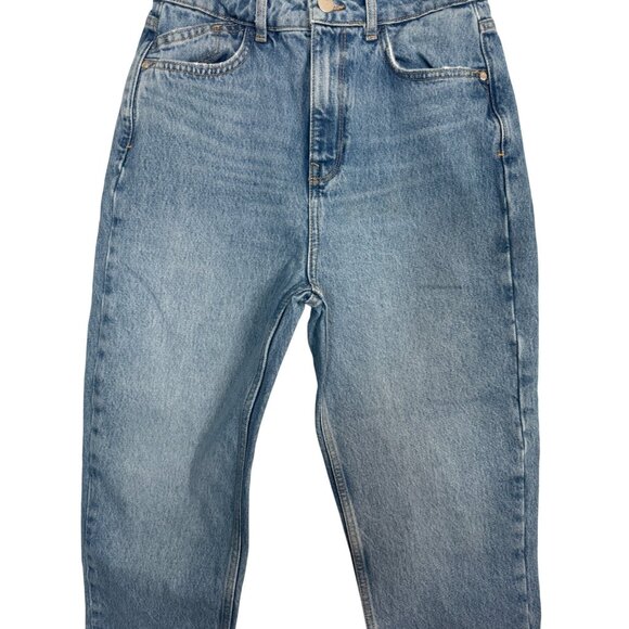 2/$30 ZARA Size 4 High-Waisted Blue Denim Jeans - Picture 4 of 14